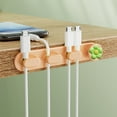 thumbnail image 1 of Kraoden Punch Free Cable Clamp, Desk Cable Organizer, Self-Adhesive Wires Holder, Multifunctional Storage for Data, Headphone, Charging Cables, 1 of 6