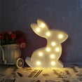 thumbnail image 1 of Kraoden Rabbit Lamps Decorative Lights, Plastic Art Decorations, Bedroom Kitchen Living Room Office Holiday Home Decor and Gifts, 1 of 7