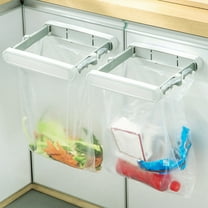 Kraoden Retractable Garbage Bag Hanger, Multifunctional Wall-Mounted Trash Bag Rack, Space-Saving Storage for Kitchen & Bathroom, Easy Installation, Strong Load-Bearing Capacity