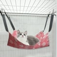 thumbnail image 1 of Kraoden Reversible Pet Hanging Hammock, Soft Breathable Cage Hammock for Cats, Small Dogs, Rabbits, Double Sided Hanging Bed with Straps & Metal Hooks, 1 of 6
