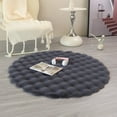 thumbnail image 1 of Kraoden Round Carpet Sofa Cushion Living Room Non-Slip Polyester Floor Cushion Mat Machine Washable Coffee Table Carpet, 1 of 6