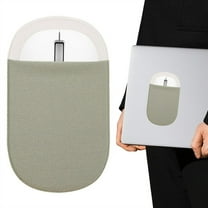 Kraoden Self Adhesive Mouse Organizer Pouch, Durable Stretchy Lycra Laptop Accessory with Strong Adhesive Backing for Mouse, USB Drives, Pens, Cables, Compact Space-Saving Design