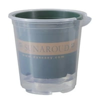 Kraoden Self Watering Planter, Automatic Clear Plastic Flower Pot for Succulents, Herbs, and Indoor Outdoor Plants, Easy Water Access and Durable Design