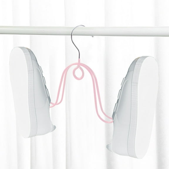 Kraoden Shoe Drying Rack, Windproof Hanging Shoe Organizer for Faster Drying, Suitable for Sneakers, Slippers, Leather Shoes, High Heels, Sandals, and Boots, Space-Saving Plastic Shelf Hanger