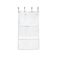 thumbnail image 1 of Kraoden Hanging Mesh Pockets Hold, Shower Organizer, Shower Caddy or Bathroom Organizer with Quick Drying Mesh, 6 Pockets to Hold Shampoo, Soap, Loofah, and Cruise Ship Essentials, White, 1 of 6