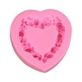 thumbnail image 1 of Kraoden Silicone 3D Rose Flower Mold Love Heart Shape Fondant Soap Cake Mould for Chocolate Wedding Valentine Baking Pastry Tools Soap Mould Resin Polymer Clay Mold, 1 of 4