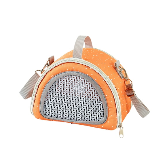 Kraoden Small Pet Carrier Bag for Hamsters, Squirrels, Hedgehogs, and Gliders, Adjustable Crossbody Sling with Breathable Mesh Travel Design, Portable Pet Travel Bag for Small Animals