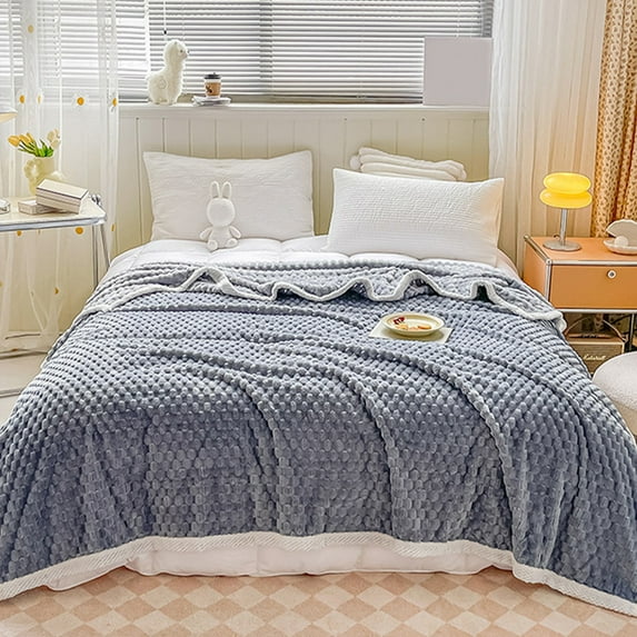 Kraoden Soft Fleece Blanket, Double-Sided All-Season Velvet Throw for Home, Warm and Cozy, Machine Washable, No Pilling, Durable and Breathable Material for Nap, Couch, or Travel