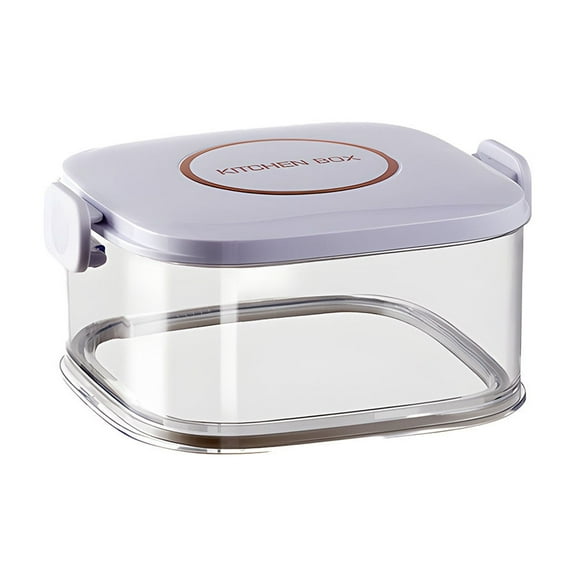 Kraoden Spice Organizer for Kitchen, Sealed Jar Storage Box for Condiments and Seasonings, Detachable and Stackable Design for Home and Office Use, Clear ABS Material