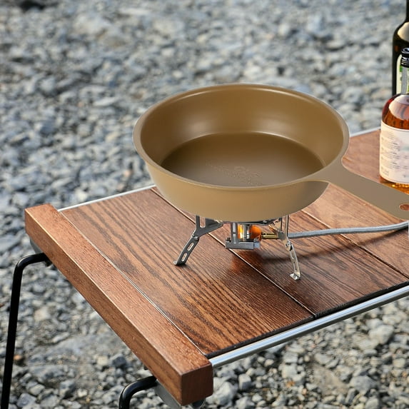 Kraoden Stainless Steel Camping Tray with Handle, Portable Picnic Tableware for Hiking, Outdoor Cooking, and Dining, Multi-functional and Easy to Clean