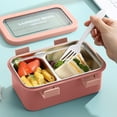thumbnail image 1 of Kraoden Stainless Steel Insulated Lunch Box, Leak Proof, Portable Bento with Compartment Divider for Office, Home, Travel, Durable and Lightweight Meal Container, 1 of 6