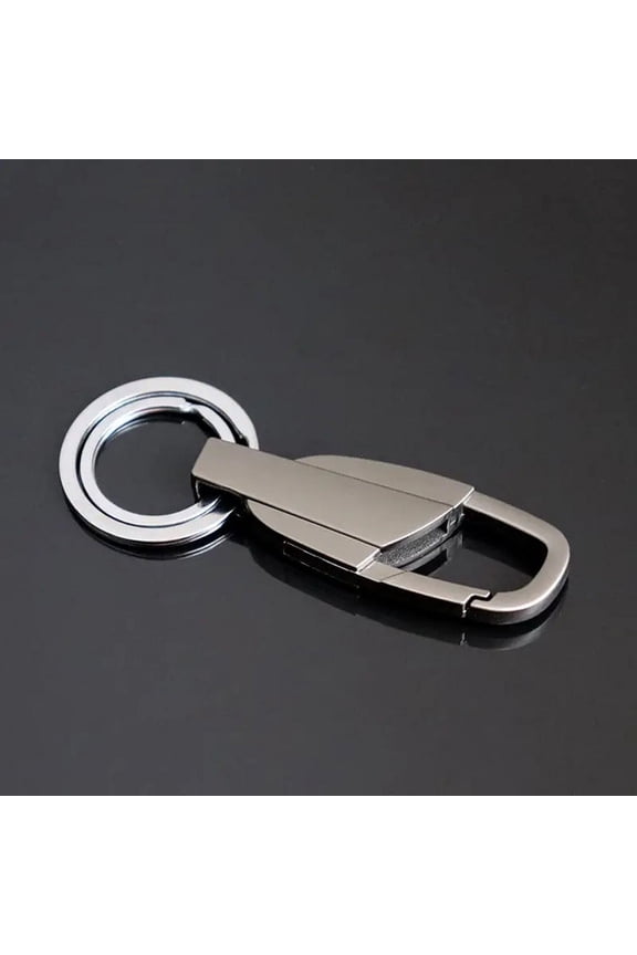 Stainless Steel Keychain Car Key Chain Pendant Thickened Lock Keychain Men's Pendant Ring Fast Hanging Ring