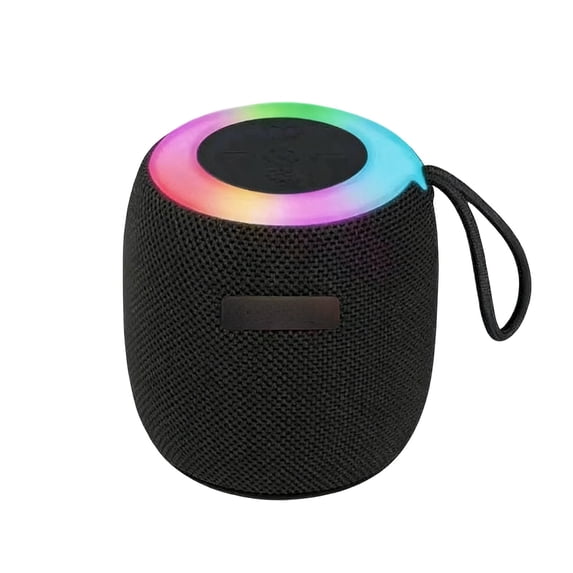 Kraoden Super Loud Bluetooth Speaker with Subwoofer, Portable Mini Speaker for Home and Outdoor Use, Multi-Color RGB Lights, Bluetooth 5.0, Interconnected Stereo, Long-Lasting Battery