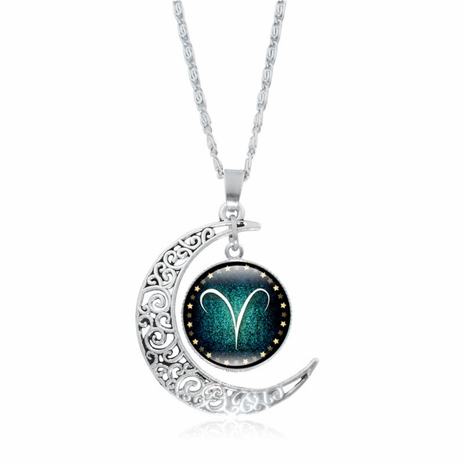 Kraoden Sweet Heart Crystal Necklace for Women Luxury Zircon Necklaces ...