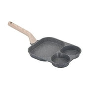 Kraoden Three In One Frying Pan Flat Bottomed Pan Multi Purpose Non Stick Pan Household Frying Pan Multifunctional Fanshi Breakfast Pan