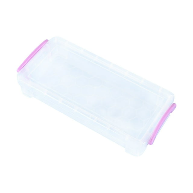 Kraoden Transparent Plastic Pencil Case Plastic Pencil Case Storage Box