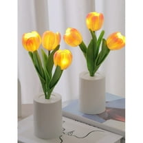 Kraoden Tulip Night Light, Simulation Flowers Mood Lamp for Bedroom, Bedside or Home Decoration, Battery Powered Table Lamp for Gifts, Parties & Special Occasions