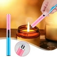 thumbnail image 1 of Kraoden USB Rechargeable Windproof Flameless Candle Lighter, Safe Plasma Electric Lighter with Button Protection for Home Kitchen, Eco-Friendly & Easy to Use, 1 of 6