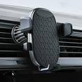 thumbnail image 1 of Kraoden Universal Car Mobile Phone Stand, Automatic Lock, Adjustable Viewing Angle, Non-Slip, Durable ABS Material, Secure Vent Clip Mount with Charging Port for Safe Navigation, 1 of 7
