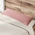 thumbnail image 1 of Kraoden Washed Linen Friendly Pillowcase for Body Pillow, Polyester Cover for Maternity, Dorm, and Kids' Rooms, Soft, Wrinkle-Resistant, Machine Washable Pillow Cover, 1 of 7