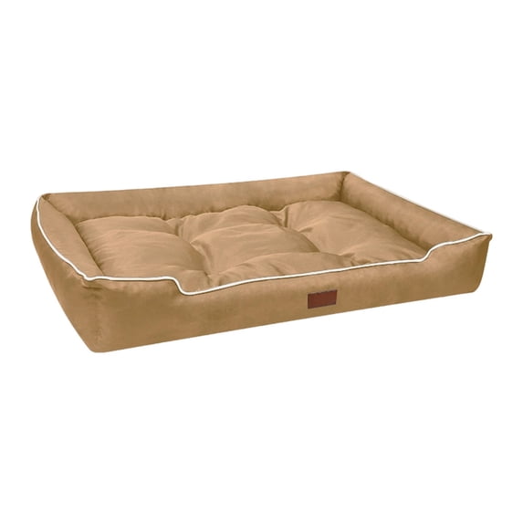 Kraoden Waterproof Antiskid Pet Bed for Small Dogs and Cats, Soft Comfortable Lint Rectangle Mat with Supportive Edges for Indoor Outdoor Use, Durable Cozy Resting Mat