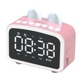 thumbnail image 1 of Kraoden Wireless Bluetooth Speaker with Alarm Clock, Portable Mini Clock Radio, Hands-Free Calling, Card Playback, and LED Display for Home and Office Use, 1 of 6