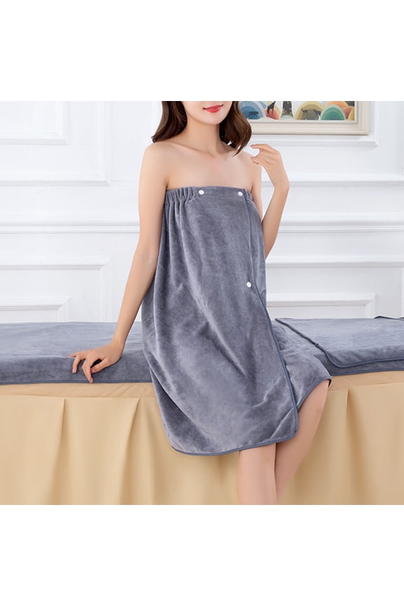 Women’s Spa Towel Wrap, Adjustable Bathrobe, Lightweight Dry Wrap for Pool, Beach, Gym, Soft Absorbent Towel Dress, Ideal Post-Shower Cover Up, Travel-Friendly Bath Wrap