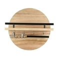 thumbnail image 1 of Kraoden Wooden Wall-Mounted Shelf, Round Decorative Rack for Living Room and Entryway, Multi-Functional Key and Sunglasses Organizer, Stylish Storage Solution, 1 of 6