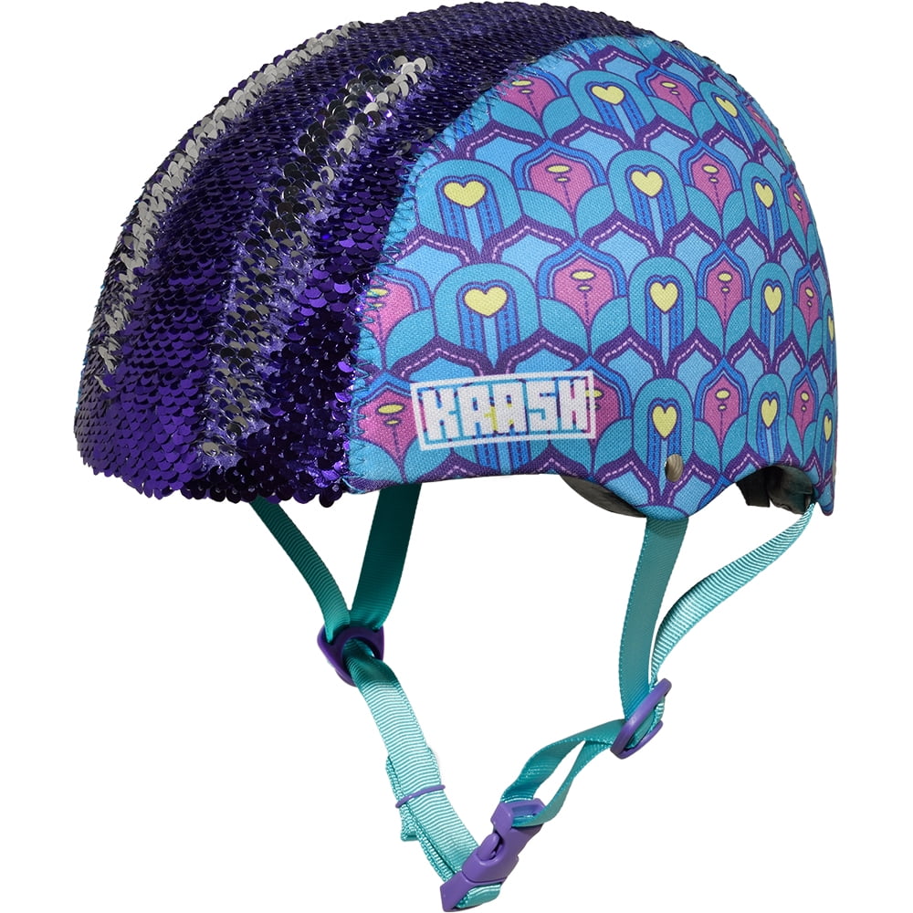 bike helmets glitter Punisher Skateboards Pro 13 Vent Bright Purple Flake Dual Safety Certified BMX and Skateboard Helmet roller derby helmet THE Certified Sweatsaver Helmet -