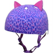 Krash! Leopard Kitty 3D Multisport Helmet, Purple, Youth 8+ 54-58cm