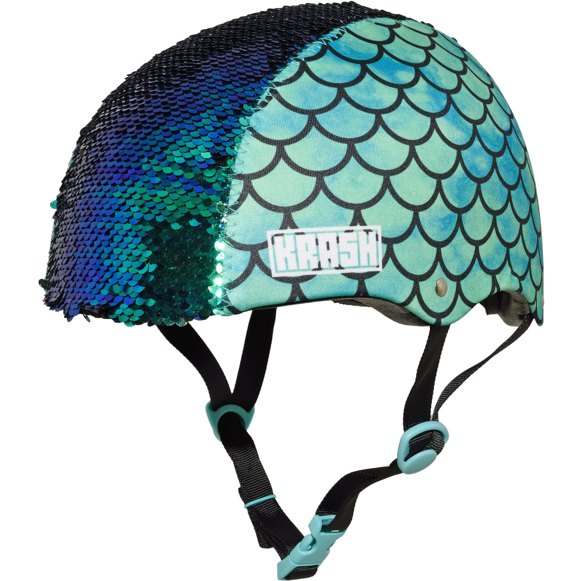 Krash Mermaid Flip Sequin Bike Helmet Youth 8 54 58cm