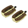 thumbnail image 1 of Krate Rubber Pedals 1/2 Brown and Gold. Works on 1 piece cranks. Sold as a pair. Bike part for Cruiser, BMX, Lowrider, Trike, bicycle Parts, 1 of 1