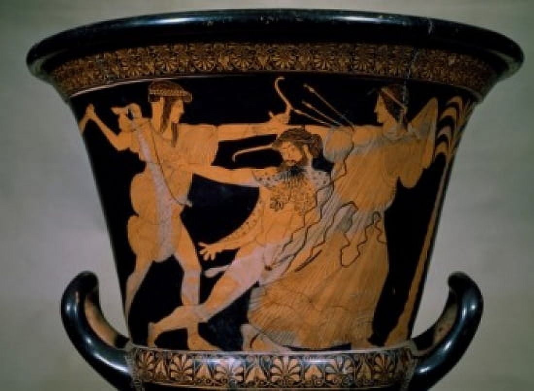 Krater with red-figure painting France Paris Musee du Louvre Canvas Art - (18 x 24)