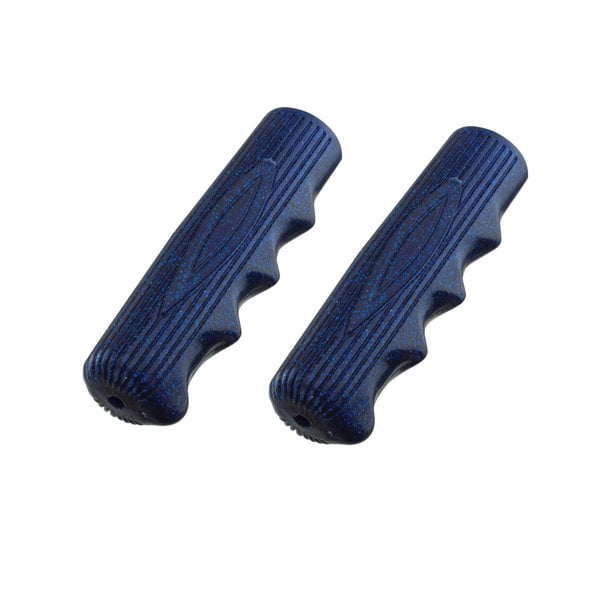 Manopole Bici Kraton Gomma Bianca 22,2 Mm - Con Tappi Fine Manubrio Per Cruiser, BMX, Bici Bambini