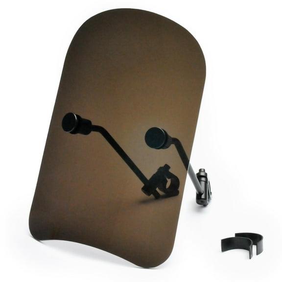 Krator 13-1/2" Smoke Tinted Windscreen Windshield Compatible with Yamaha XS 400 R Seca (1982-1983) Fits 7/8" or 1" Handlebars