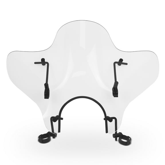 Krator 14" (35.5 cm) Universal Motorcycle Windshield Windscreen Compatible With Harley-Davidson Dyna FXD Super Glide (2006-2010), Clear