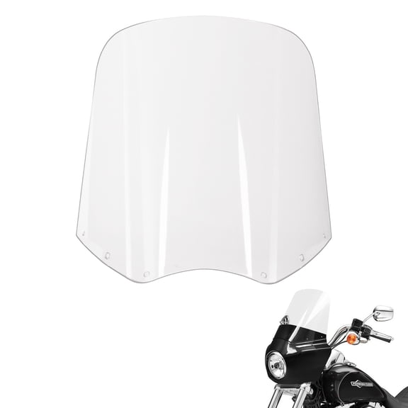 Krator 15" Clear Replacement Motorcycle Windshield, Motorcycle Windscreen, Chip-Resistant Fairing Windshield For Krator Windshield Headlight Fairing Kit