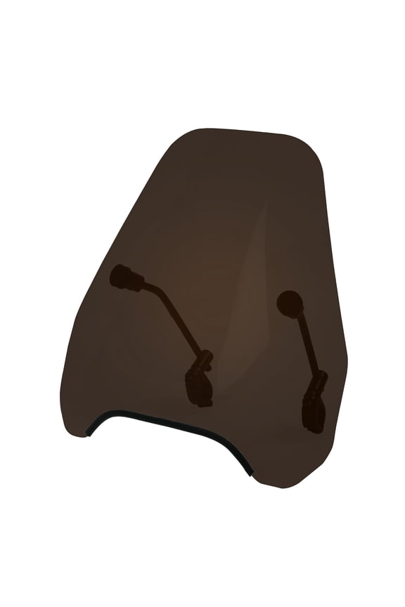 15" Smoke Tinted Windscreen Windshield Compatible with Honda CB 360 (1974-1976) Fits 7/8" or 1" Handlebars