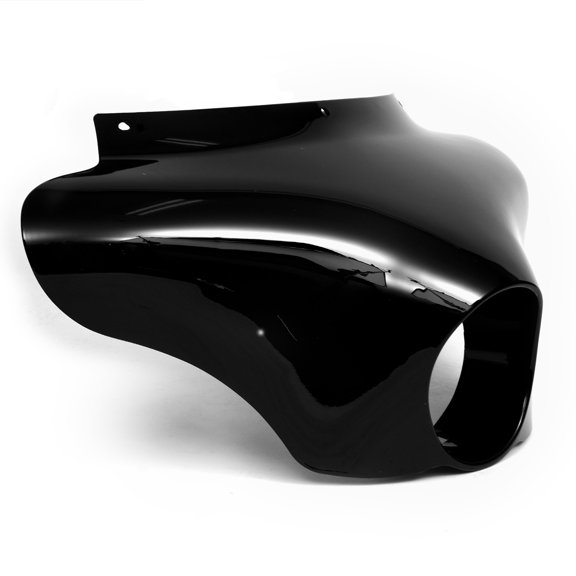 Krator 15" Tall Blackout Batwing Windshield Headlight Fairing Compatible with Harley Davidson FXBB Softail Street Bob 2018-2019 (Mounting Hardware Required)