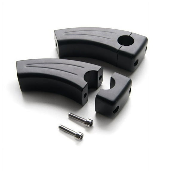 Krator 3.5" Black Bike Handlebar Pullback Risers 7/8" Compatible with Kawasaki Ninja 650R 650 R