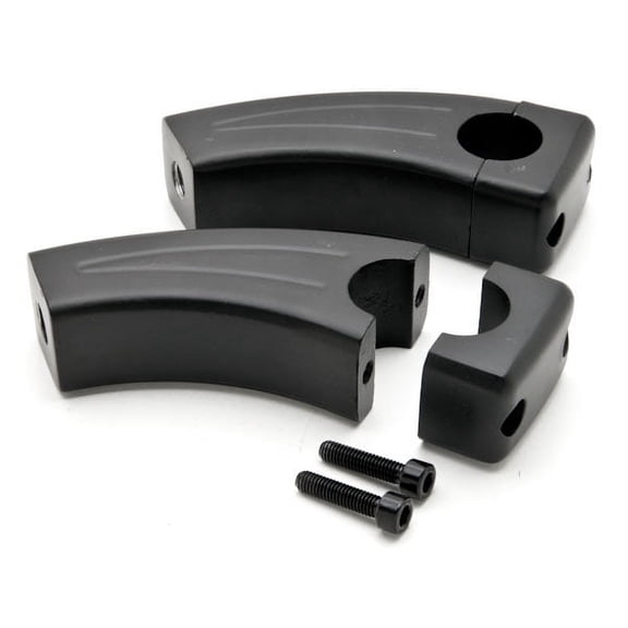 Krator 3.5" Black Motorcycle Handlebar Pullback Risers Compatible with Harley Davidson Softail Springer Heritage Classic
