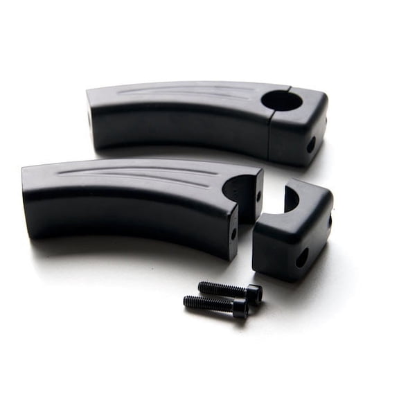 Krator 4.5" Black Motorcycle Handlebar Pullback Risers Compatible with Honda VF Magna Stateline 500 700 750 1100