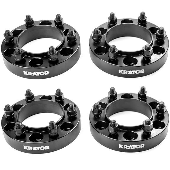 Krator 4pc Full Hub Centric Wheel Adapters Compatible with 2001-2018 Toyota Tacoma (6 Lug Only)