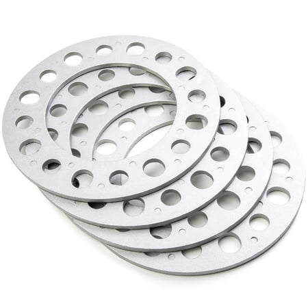 Krator 4pcs 1/4" Wheel Spacers 8 Lug 8x6.5 Compatible with GMC Sierra 3500HD 1999-2016* (2011-2016 Single Rear Wheel Only)