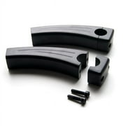 Krator 5.5" Black Motorcycle Handlebar Pullback Risers Compatible with Harley Davidson FXB Dyna Sturgis 80