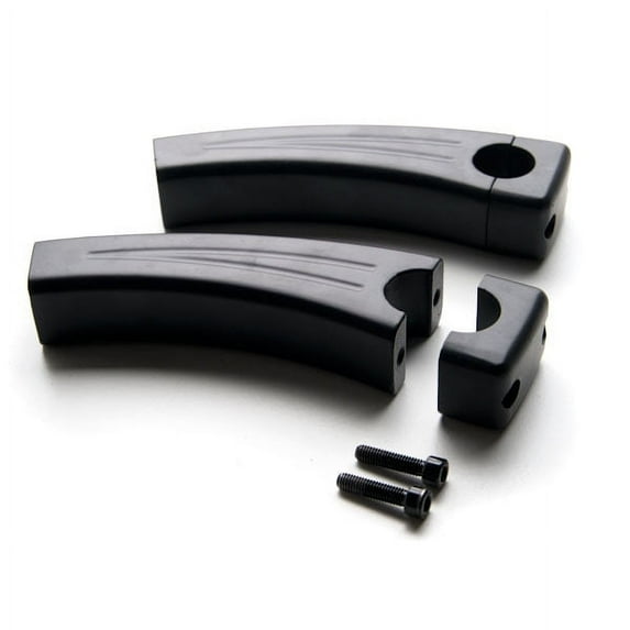 Krator 5.5" Black Motorcycle Handlebar Pullback Risers Compatible with Yamaha Road Star Warrior Midnight XV
