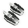 thumbnail image 1 of Krator Adjustable Highway Foot Pegs Skull Footrest Compatible with Harley Davidson FLHTCU Ultra Classic Electra Glide 1989-2019, 1 Pair, Chrome, 1 of 6