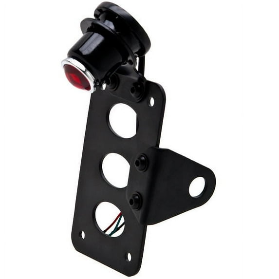 Krator Axle Vertical / Horizontal Plate Holder Tail Light Compatible with Yamaha TX SR CS YX RD 350 400 500 600 650 750