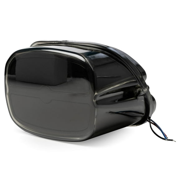 Krator Bar Taillight w/ Smoke Lens & Black Housing - Brake/Running/License Plate Light Compatible with Harley Davidson Dyna Super Glide EFI - FXDI (2004-2006)