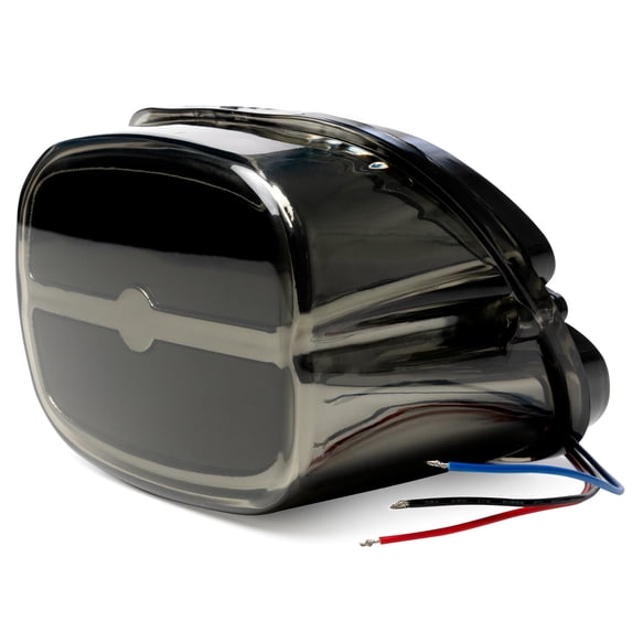Krator Bar Taillight w/ Smoke Lens & Chrome Housing - Brake/Running/License Plate Light Compatible with Harley Davidson Night Train - FXSTB (1999-2009)